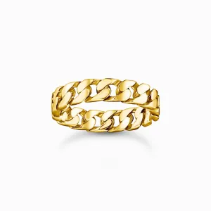 Sterling Silber vergoldete Kettenglied Ring TR2496-413-39 Thomas Sabo Ringe