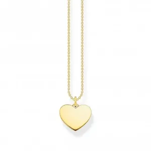 Sterling Silber vergoldetes Herz Halskette KE2128-413-39-L45V Thomas Sabo Halsketten
