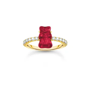 Sterling Silber HARIBO Goldbeschichteter Zirkonia Rotgold Ring TR2459-414-10 Thomas Sabo Ringe