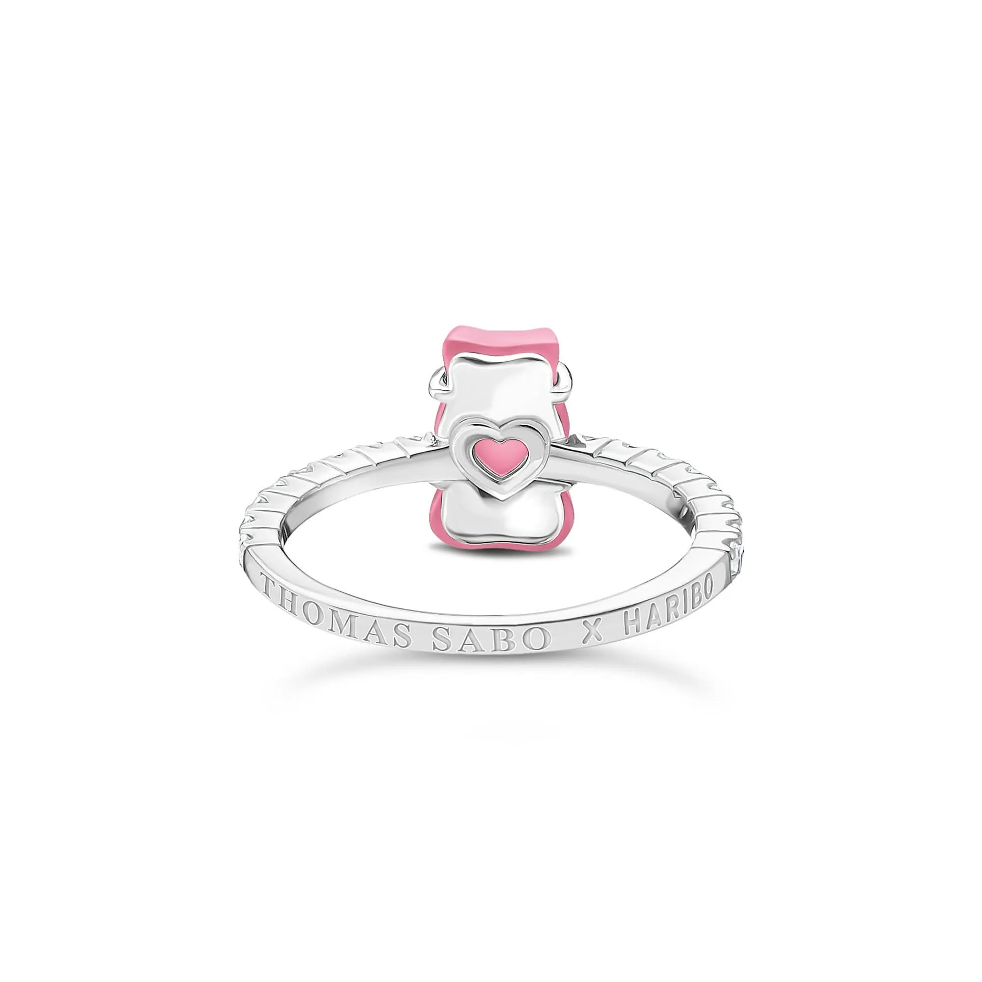 Sterling Silber HARIBO Zirkonia Pink Goldbären Ring TR2459-052-9 Thomas Sabo Ringe