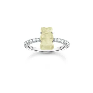 Sterling Silber HARIBO Zirkonia Weißgoldbären Ring TR2459-052-14 Thomas Sabo Ringe