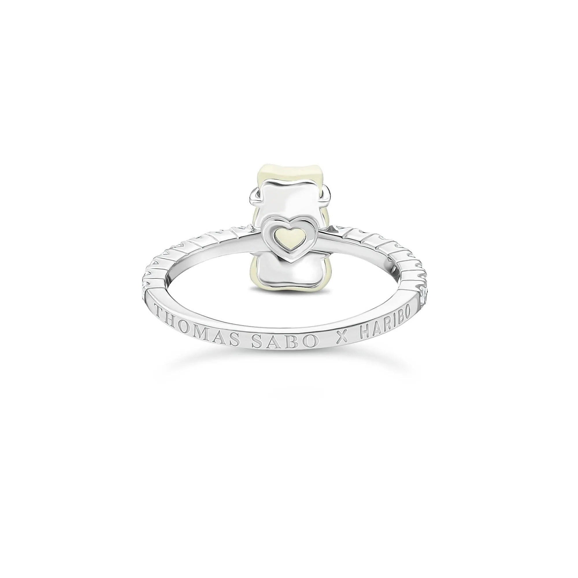 Sterling Silber HARIBO Zirkonia Weißgoldbären Ring TR2459-052-14 Thomas Sabo Ringe