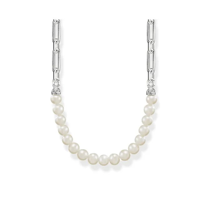 Sterling Silber Perlen und Glieder Kette KE2108-082-14-L45V Thomas Sabo Ketten