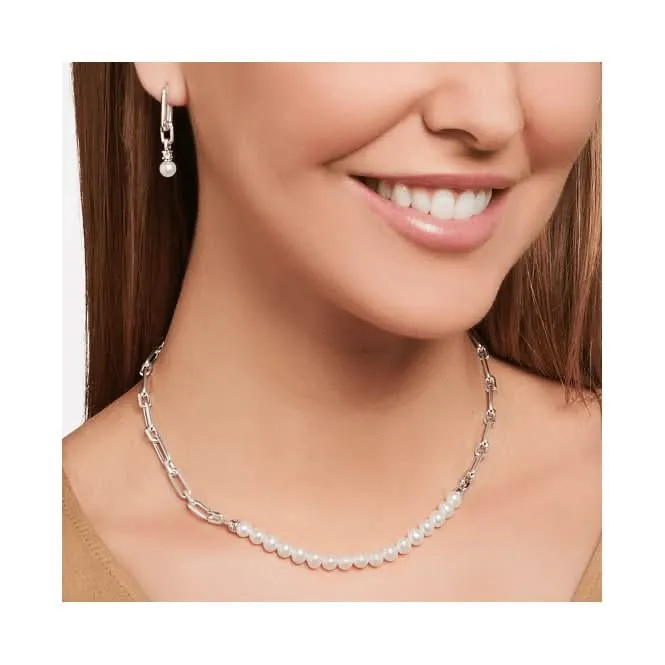 Sterling Silber Perlen und Glieder Kette KE2108-082-14-L45V Thomas Sabo Ketten
