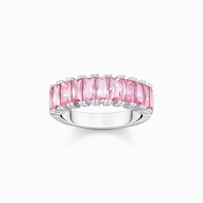 Sterling Silber Rosa Pavé-Steine Ring TR2366-051-9 Thomas Sabo Ringe