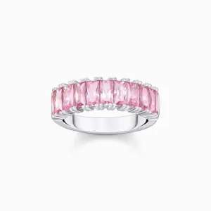 Sterling Silber Rosa Pavé-Steine Ring TR2366-051-9 Thomas Sabo Ringe
