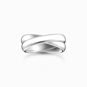 Sterling Silber Schmales Duo-Ring TR2490-001-21 Thomas Sabo Ringe