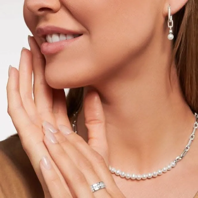 Sterling Silber Weiß Pavé-Steine Ring TR2361-051-14 Thomas Sabo Ringe