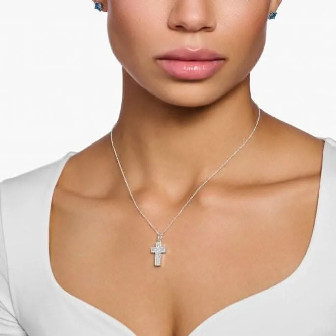 Sterling Silber Weiße Steine Kreuzkette KE2166-051-14 Thomas Sabo Ketten