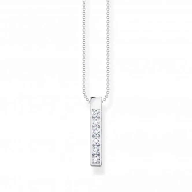 Sterling Silber Weiße Steine Halskette KE2113-051-14-L45V Thomas Sabo Halsketten