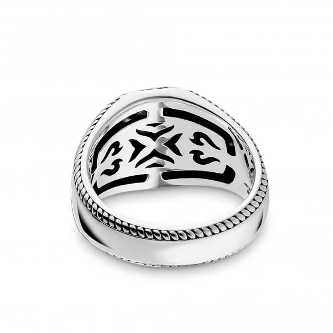 Sterling Silber Gelbgoldfarbener Statement Siegelring für Herren TR2293-849-39 Thomas Sabo Ringe