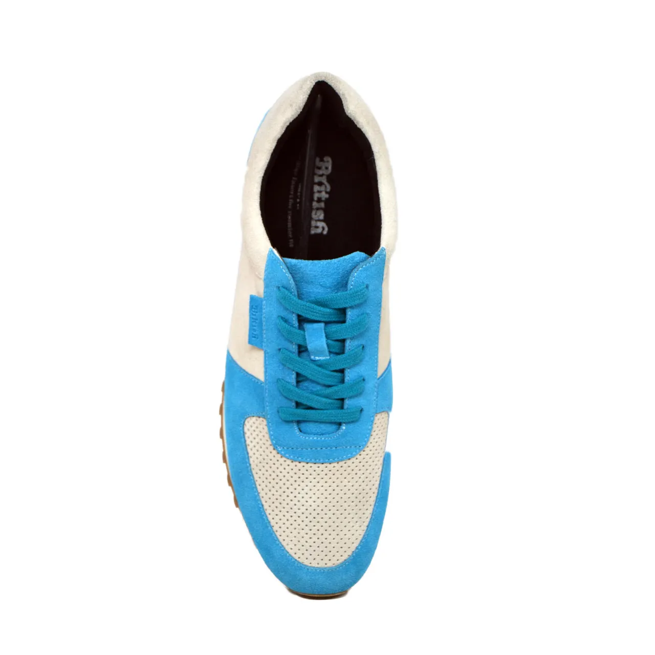 Surrey Aqua & Bone Sneakers - Stilvolle und bequeme Schuhe aus der britischen Kollektion