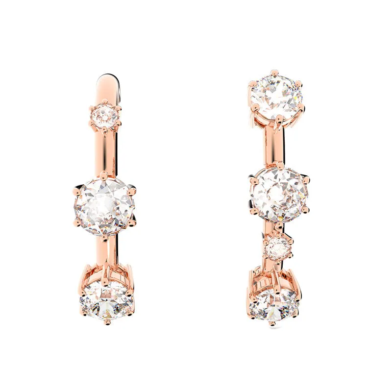 Swarovski Schmuck Swarovski Constella Ohrstecker mit Weißen Kristallen in Roségold-Optik