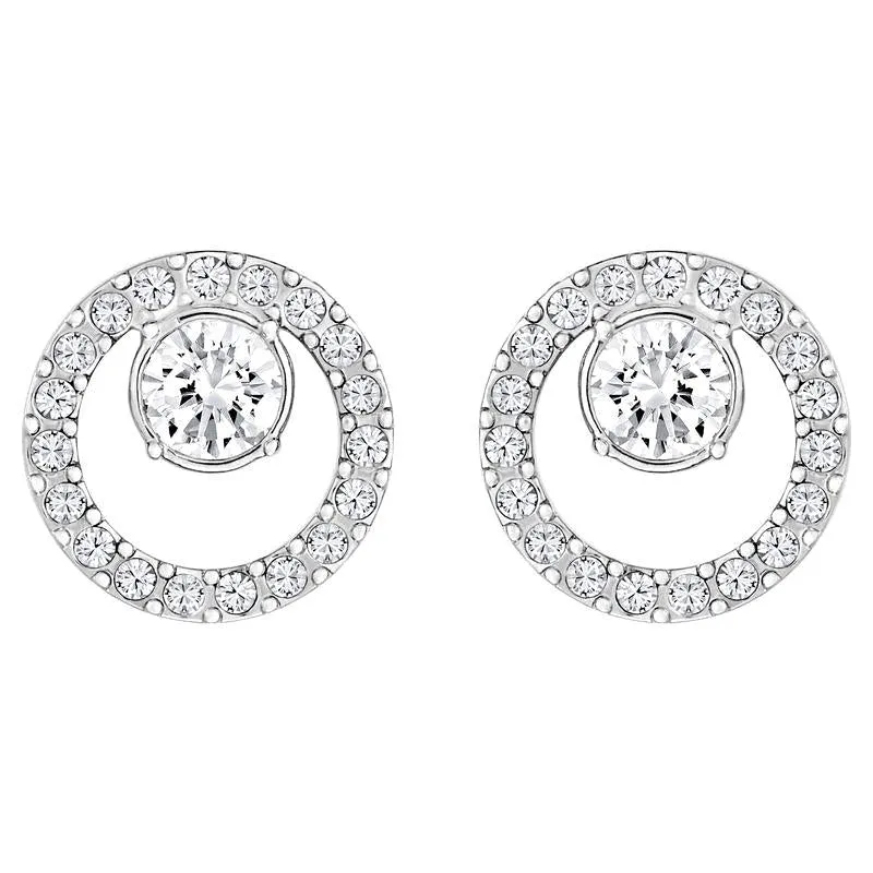 Swarovski Schmuck Swarovski Creativity Circle Ohrringe mit Weiß-Rhodium-Beschichtung