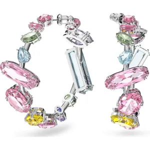 Swarovski Schmuck Swarovski Gema Rhodium-beschichtete mehrfarbige Kristall Ohrringe mit gemischtem Schliff
