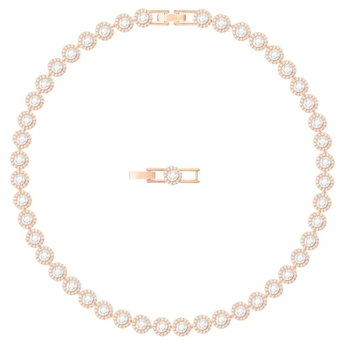 Swarovski Schmuck Swarovski Roségold Weißer Kristall Engelshaftes Halskette