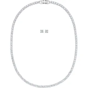 Swarovski Schmuck Swarovski Tennis Deluxe Weißes Kristall Halskette und Ohrringe Set