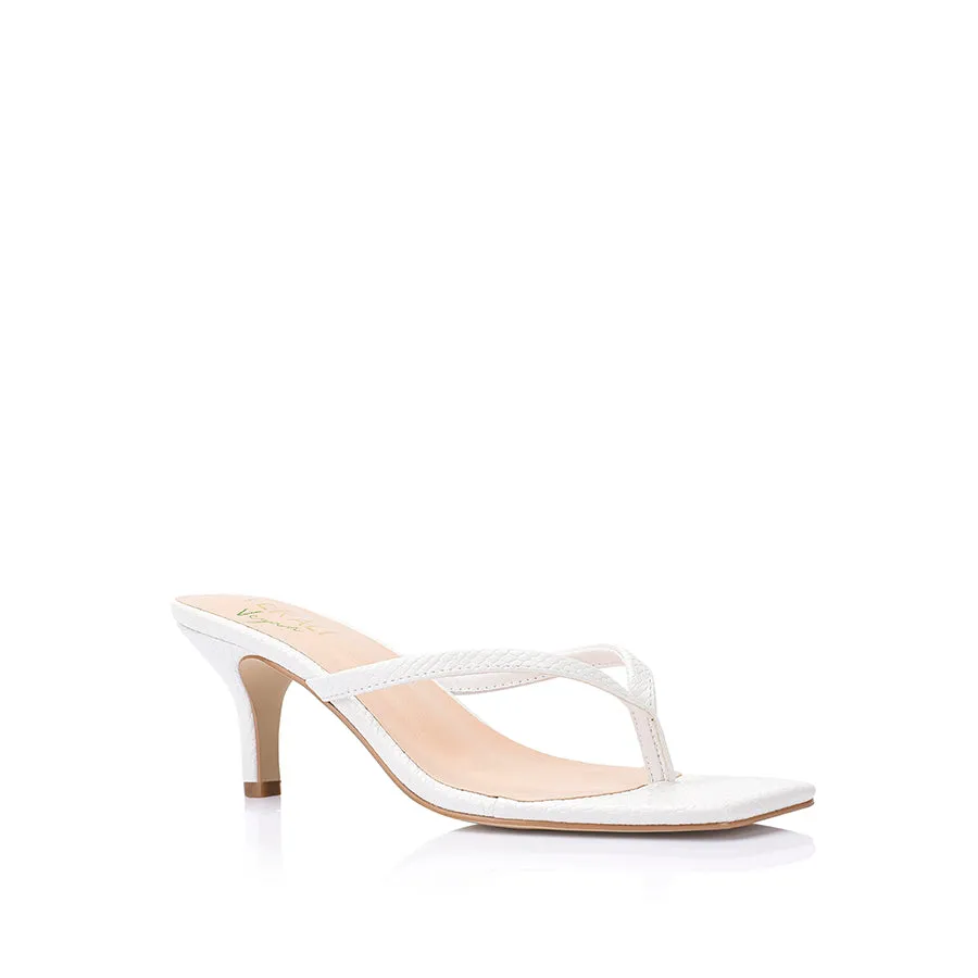 Taytum Absatz-Slipper - Kreideweiße Schlange
