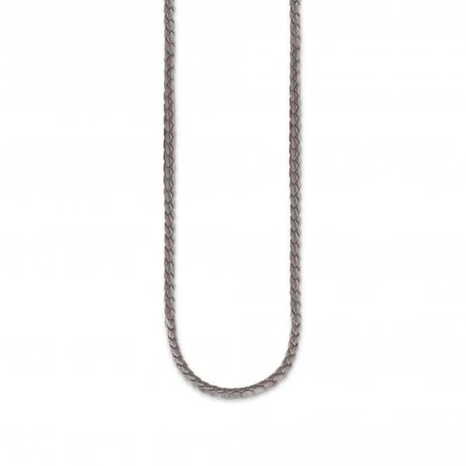 Thomas Sabo Charm Club Silber Leder Grau Halskette X0244-134-5 Thomas Sabo Halsketten