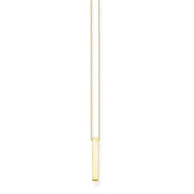 Thomas Sabo Goldbeschichtete Gravurhalskette KE1907-413-39-L45v Thomas Sabo Halsketten