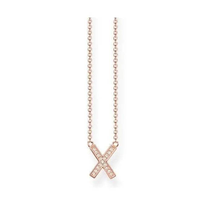 Thomas Sabo Damen Roségold X Halskette KE1657-416-14-L45v Thomas Sabo Halsketten