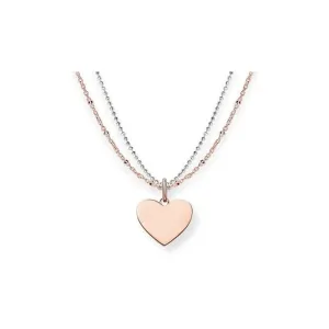 Thomas Sabo Silber Doppelkette Herz Halskette LBKE0004-415-12 Thomas Sabo Halsketten