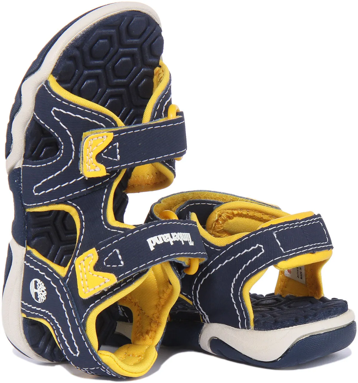 Timberland 2848A In Marineblau Gelb Für Kinderschuhe Timberland