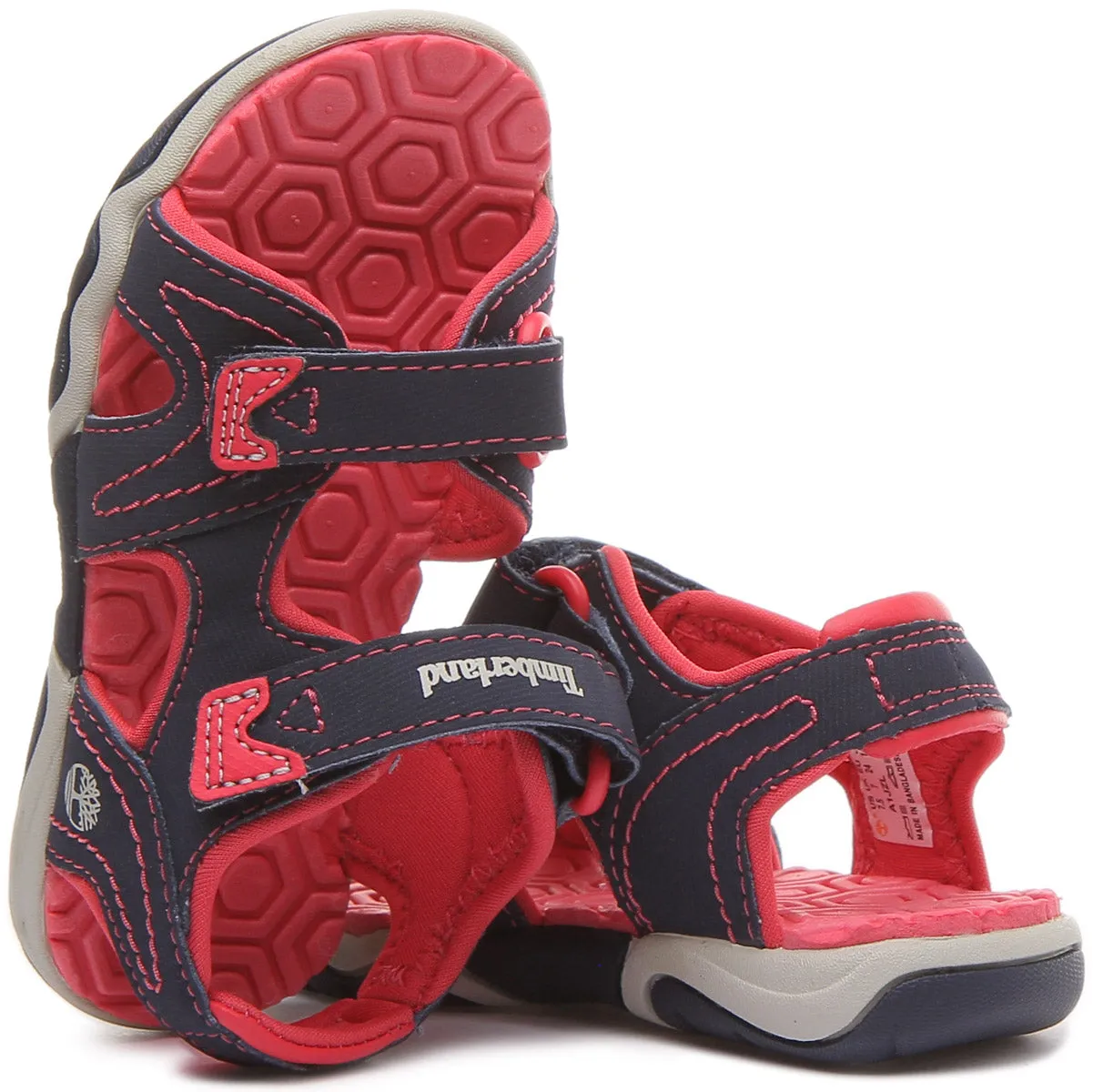 Timberland A1Jzl Perkin Row in Marineblau und Rosa für Kinderschuhe Timberland