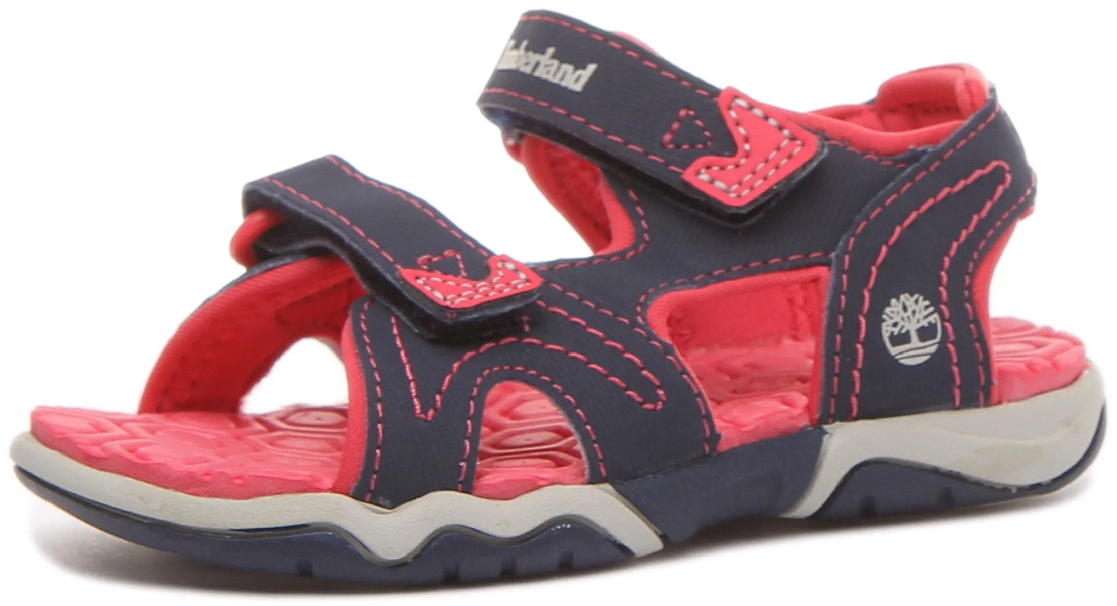 Timberland A1Jzl Perkin Row in Marineblau und Rosa für Kinderschuhe Timberland