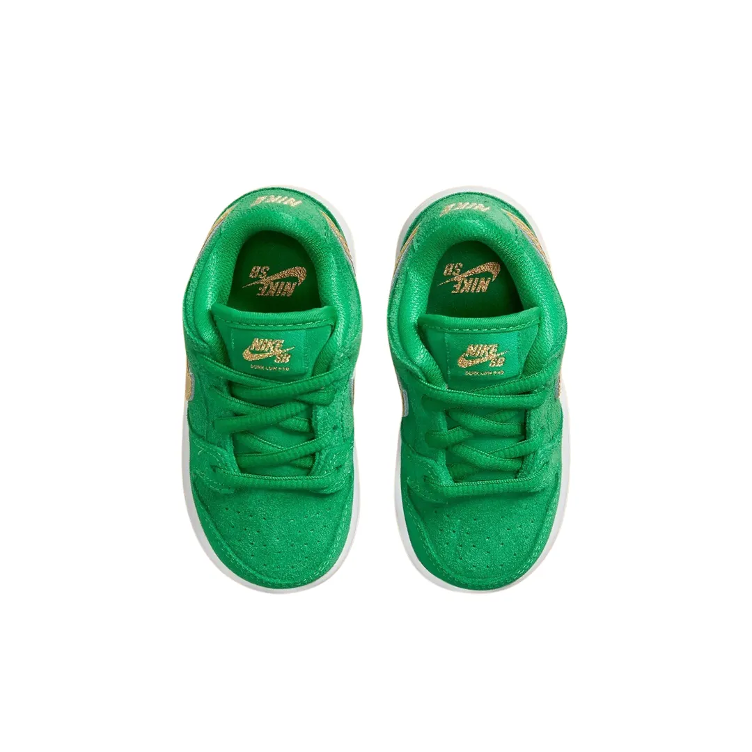 Kleinkind Nike SB Dunk Low TD St. Patrick's Day (TD) Glücksgrün Metallic Gold Nike Dunk