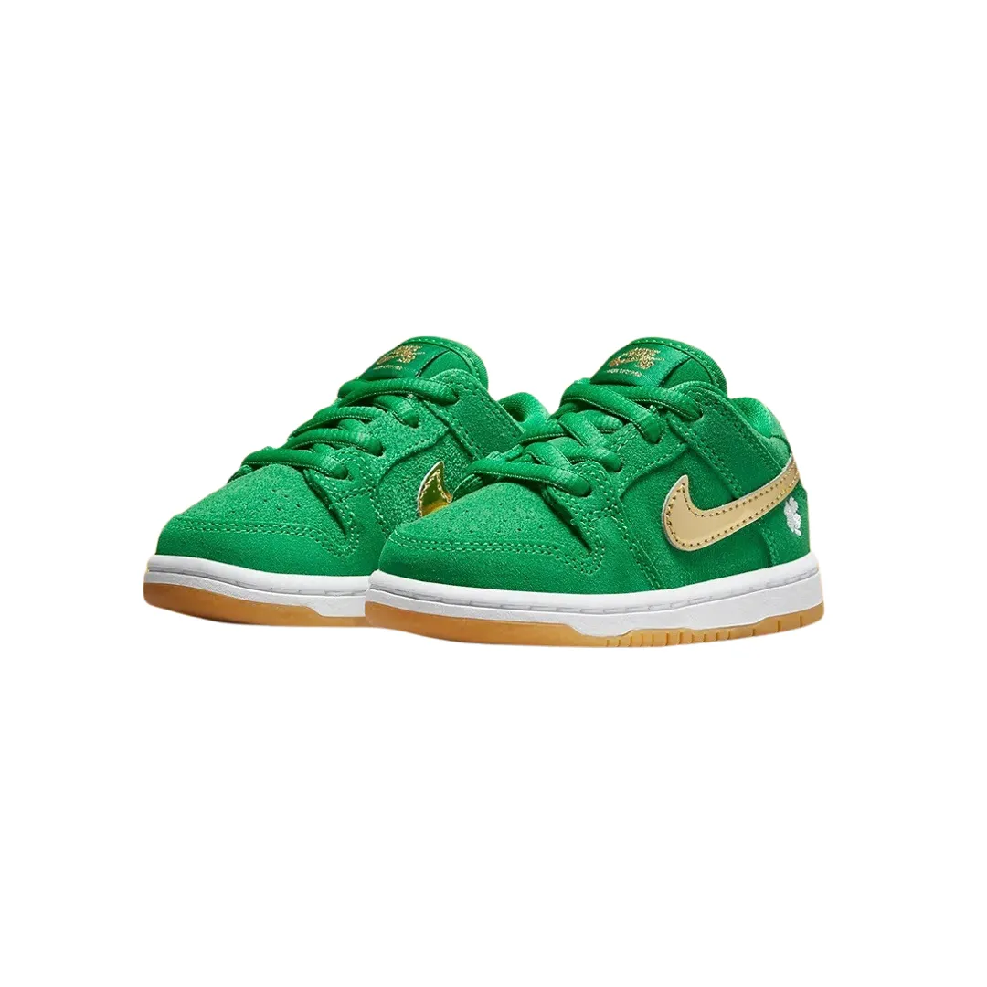 Kleinkind Nike SB Dunk Low TD St. Patrick's Day (TD) Glücksgrün Metallic Gold Nike Dunk