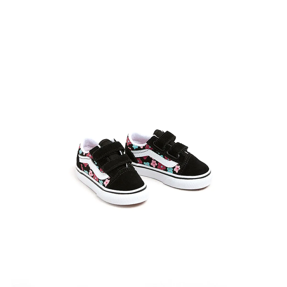 Kleinkinder Old Skool Klettverschluss 'Blumen Glitzer'