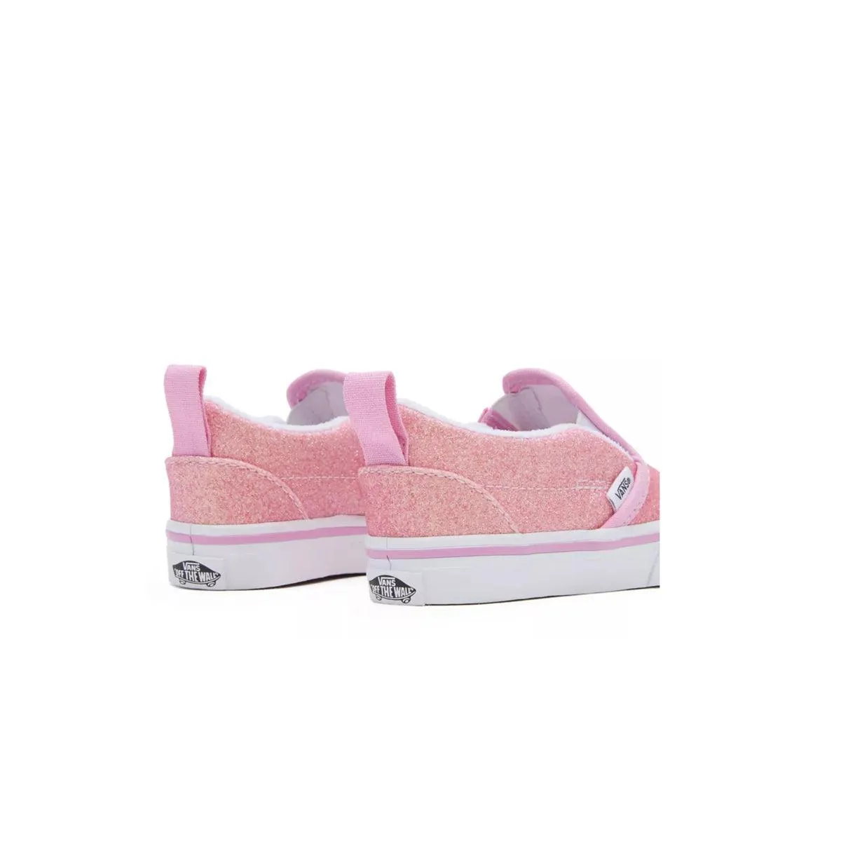 Kleinkind-Slip-On mit V-Ausschnitt in Glitzer 'Rosa'