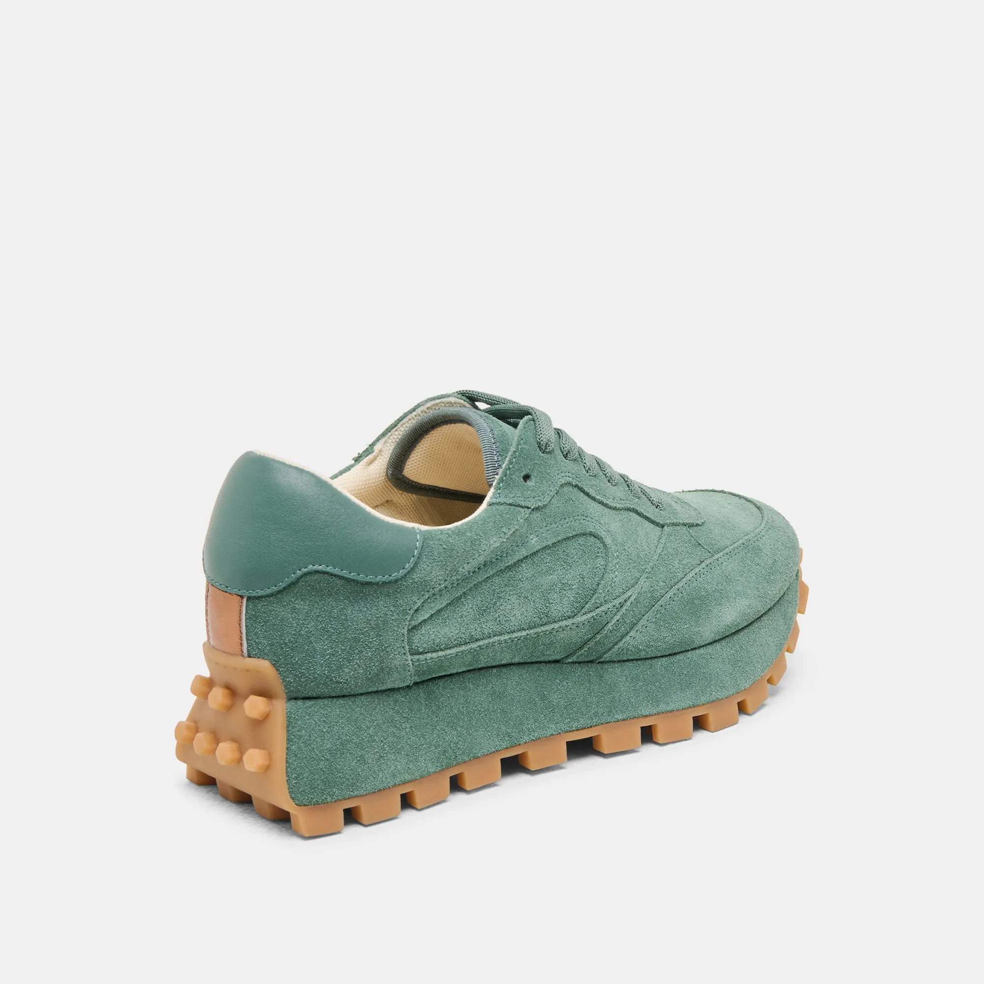 TRICIA SNEAKERS DK GRÜN WILDLEDER