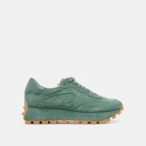 TRICIA SNEAKERS DK GRÜN WILDLEDER
