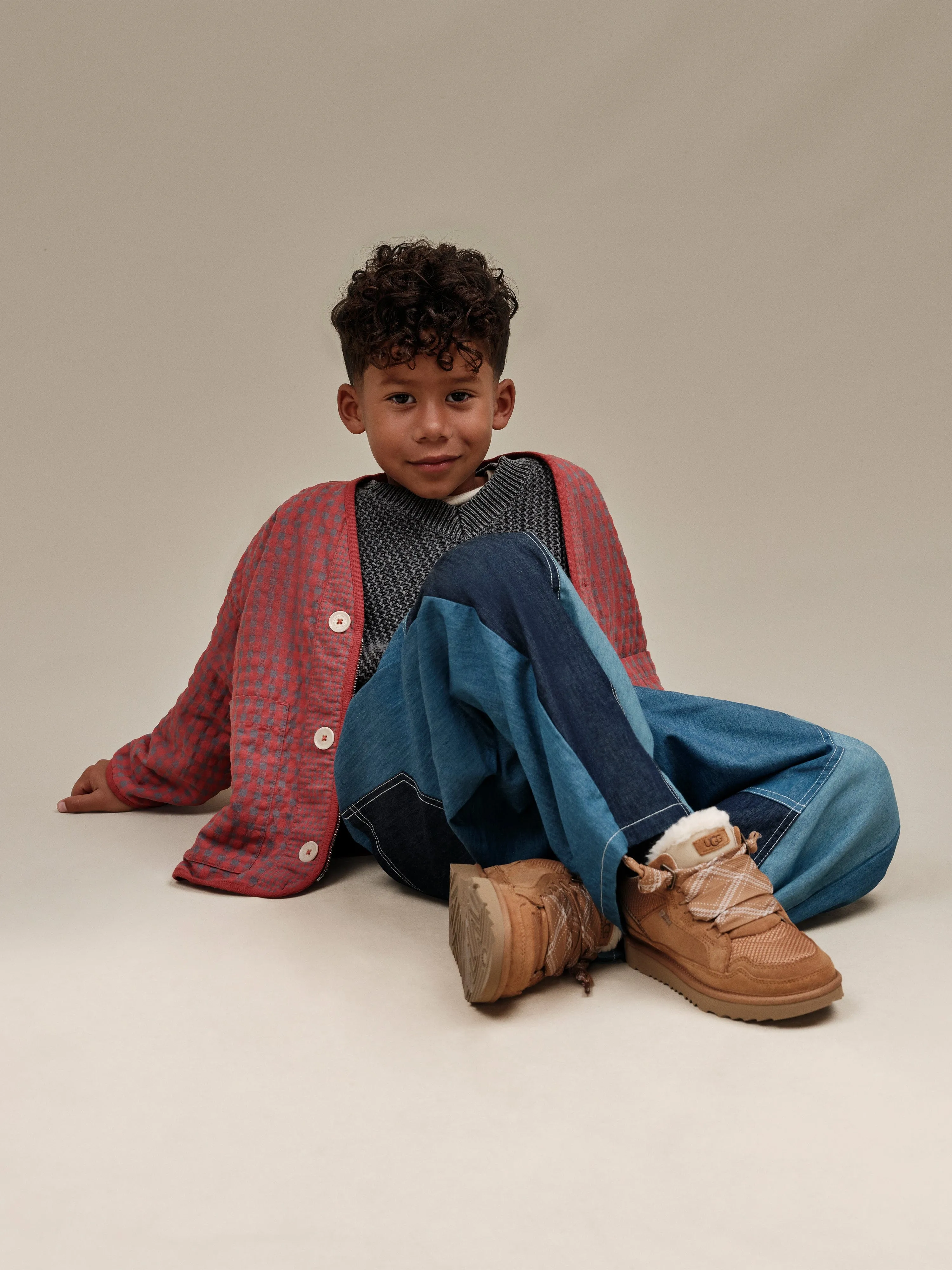 UGG Kids Lowmel Sneaker in Braun