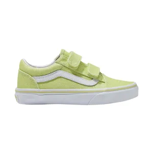 Vans Girl's (Vorschulkind) Old Skool V Glitzer Limetten-Sherbert