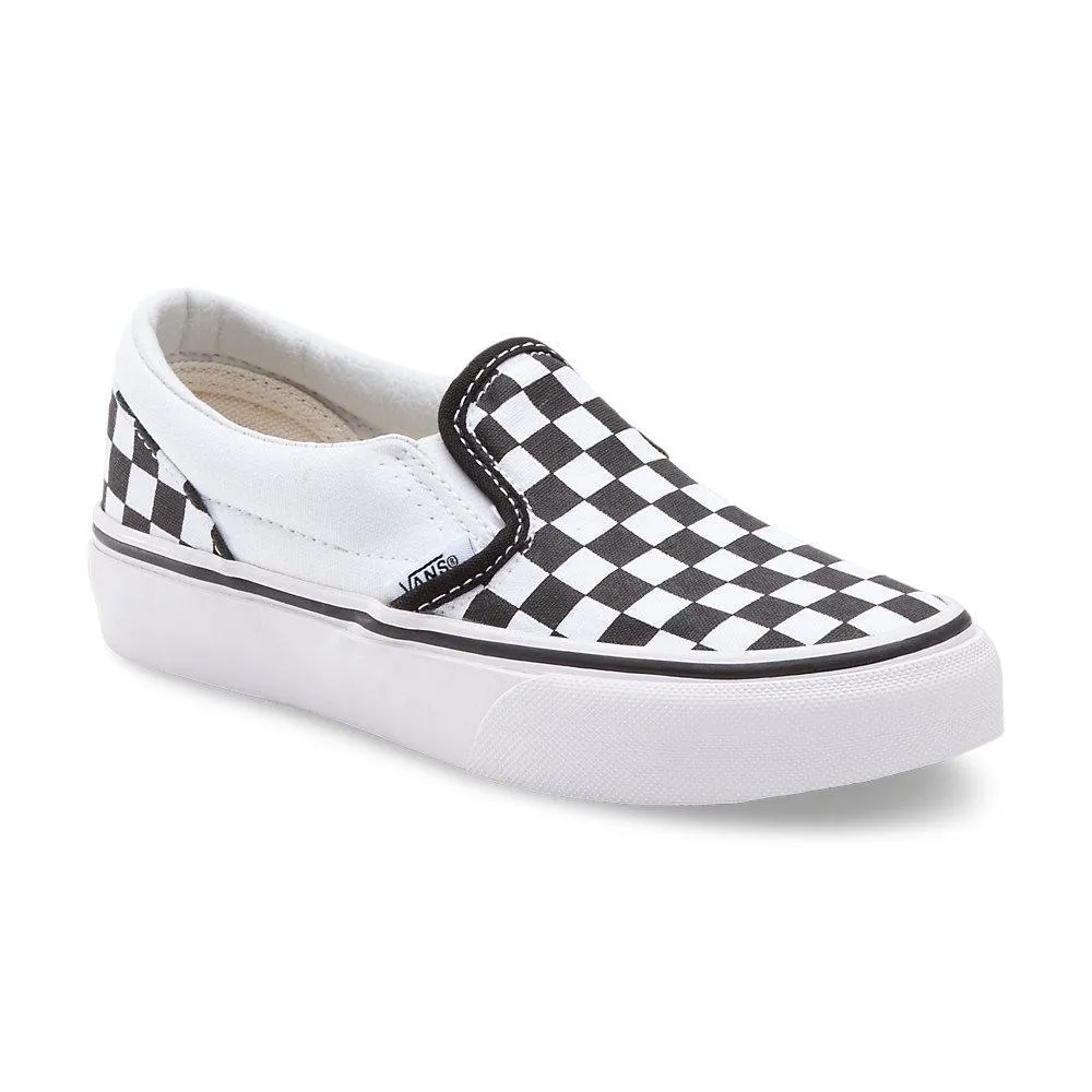 Vans Kids Schachbrett-Slip-On Schwarz/Weiß