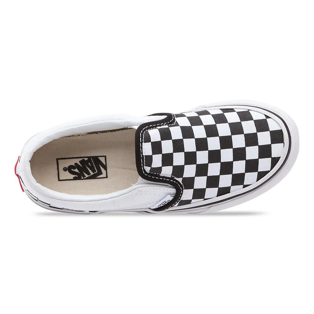 Vans Kids Schachbrett-Slip-On Schwarz/Weiß