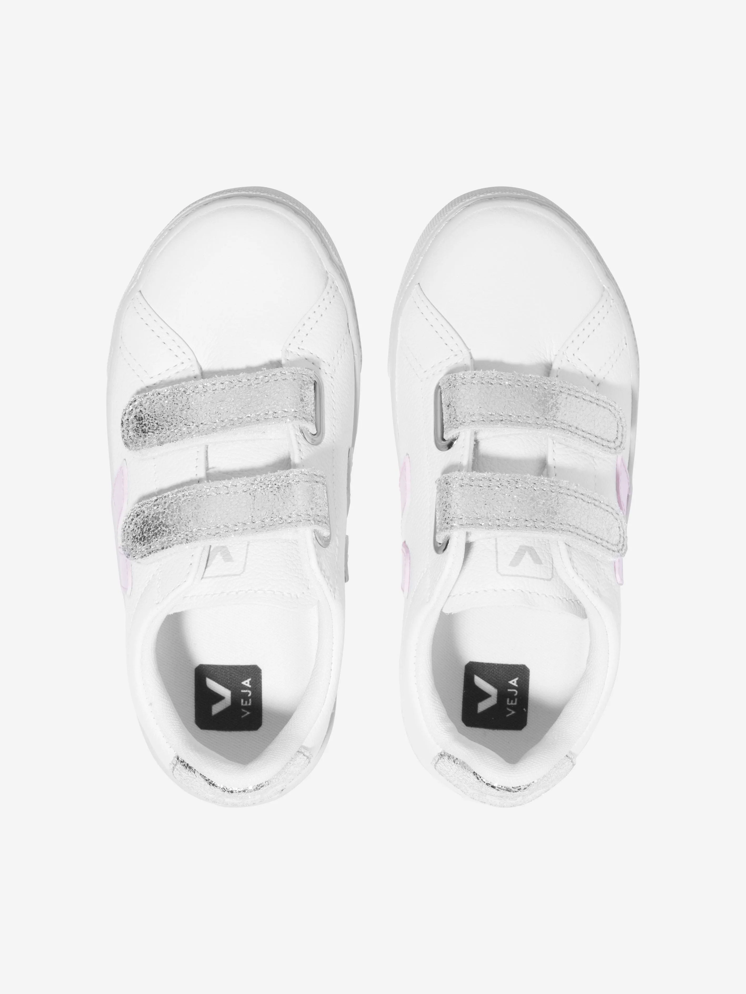 Veja Girls ChromeFree Leder Esplar Turnschuhe in Weiß