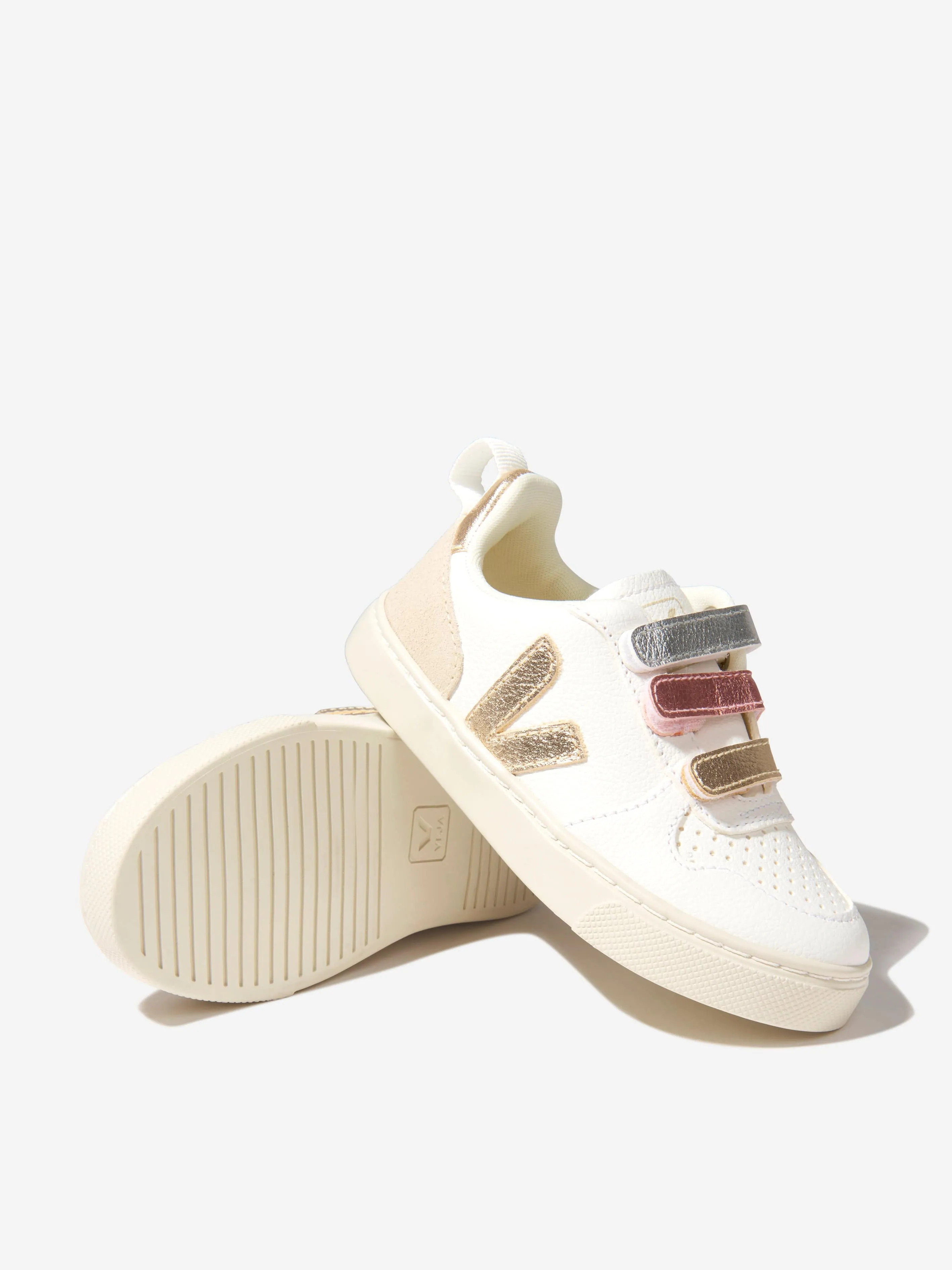 Veja Girls ChromeFree Leder V-10 Turnschuhe in Mehrfarbig