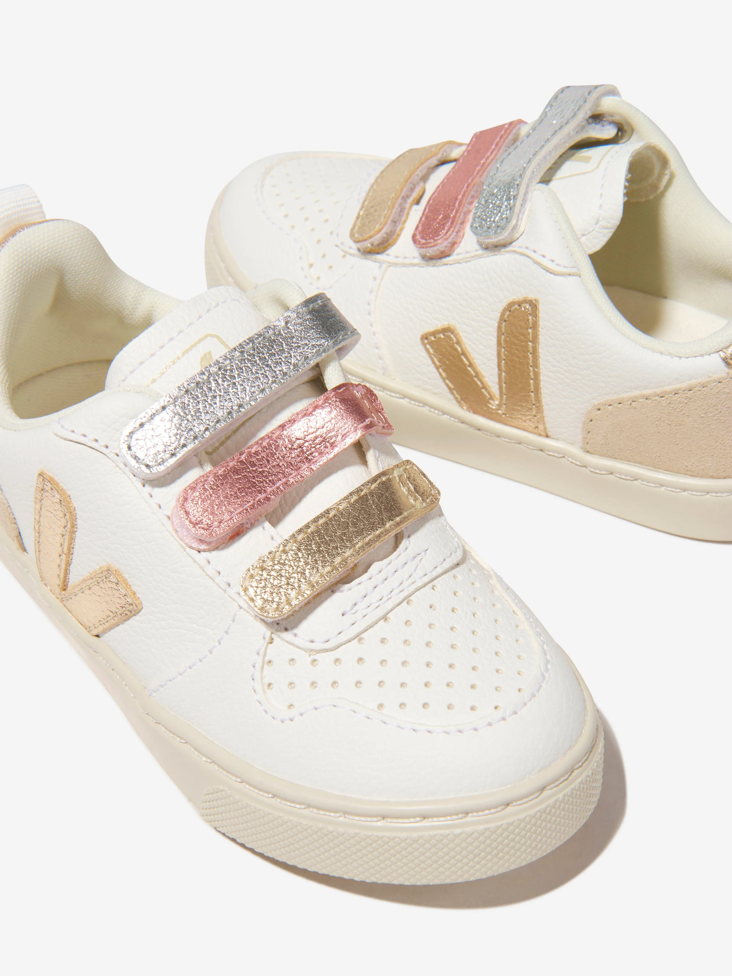 Veja Girls ChromeFree Leder V-10 Turnschuhe in Mehrfarbig