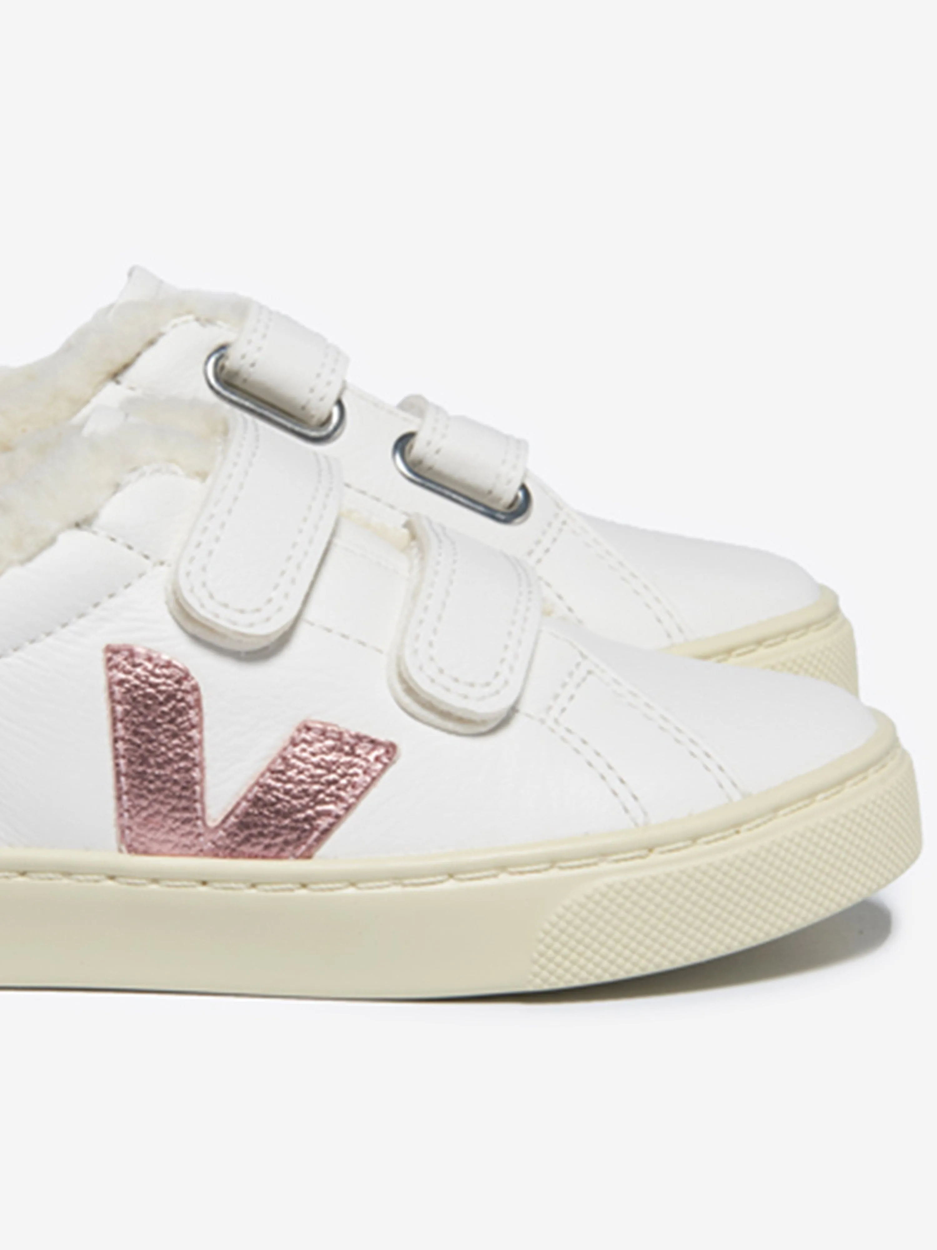 Veja Mädchen Leder Esplar Turnschuhe in Weiß
