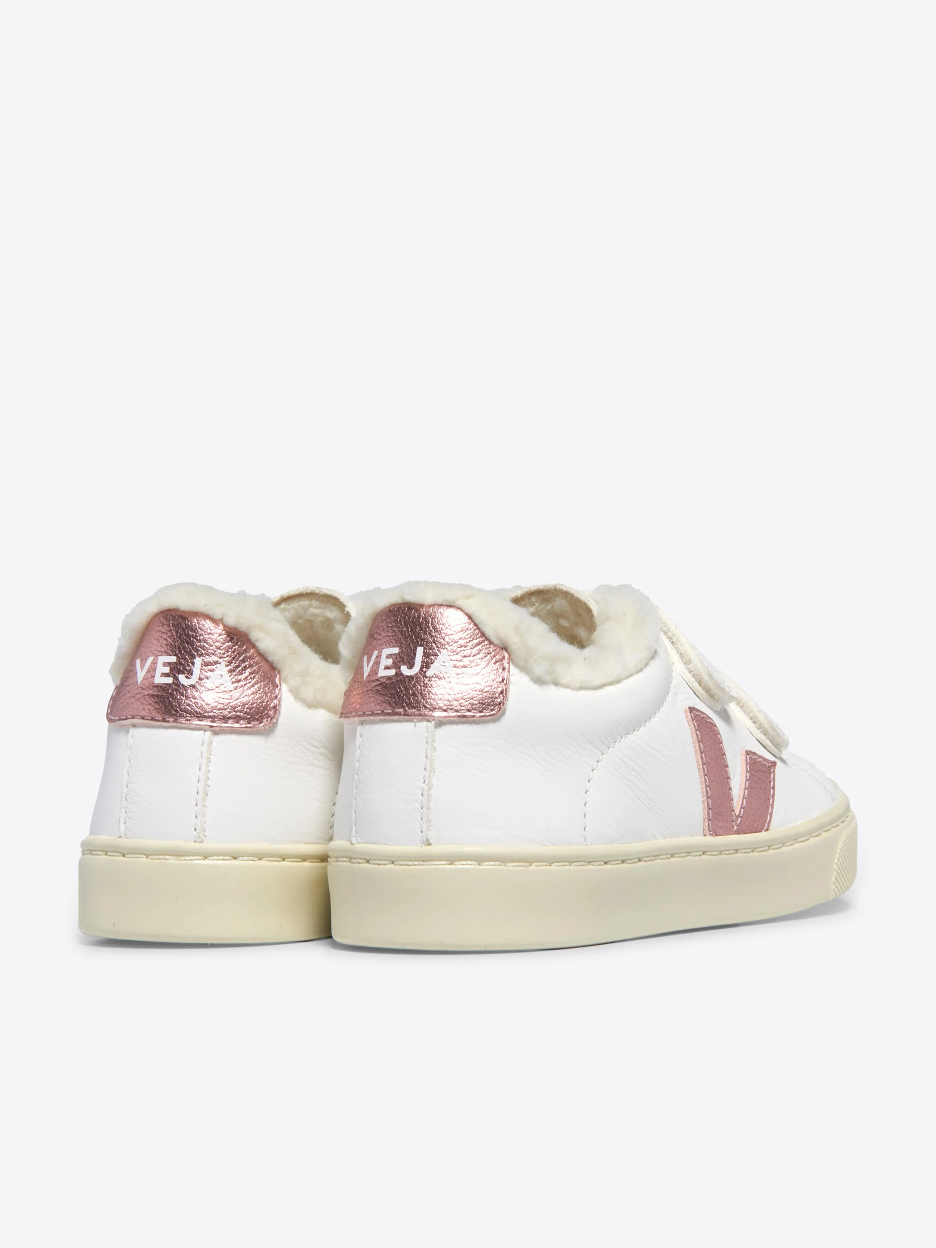 Veja Mädchen Leder Esplar Turnschuhe in Weiß