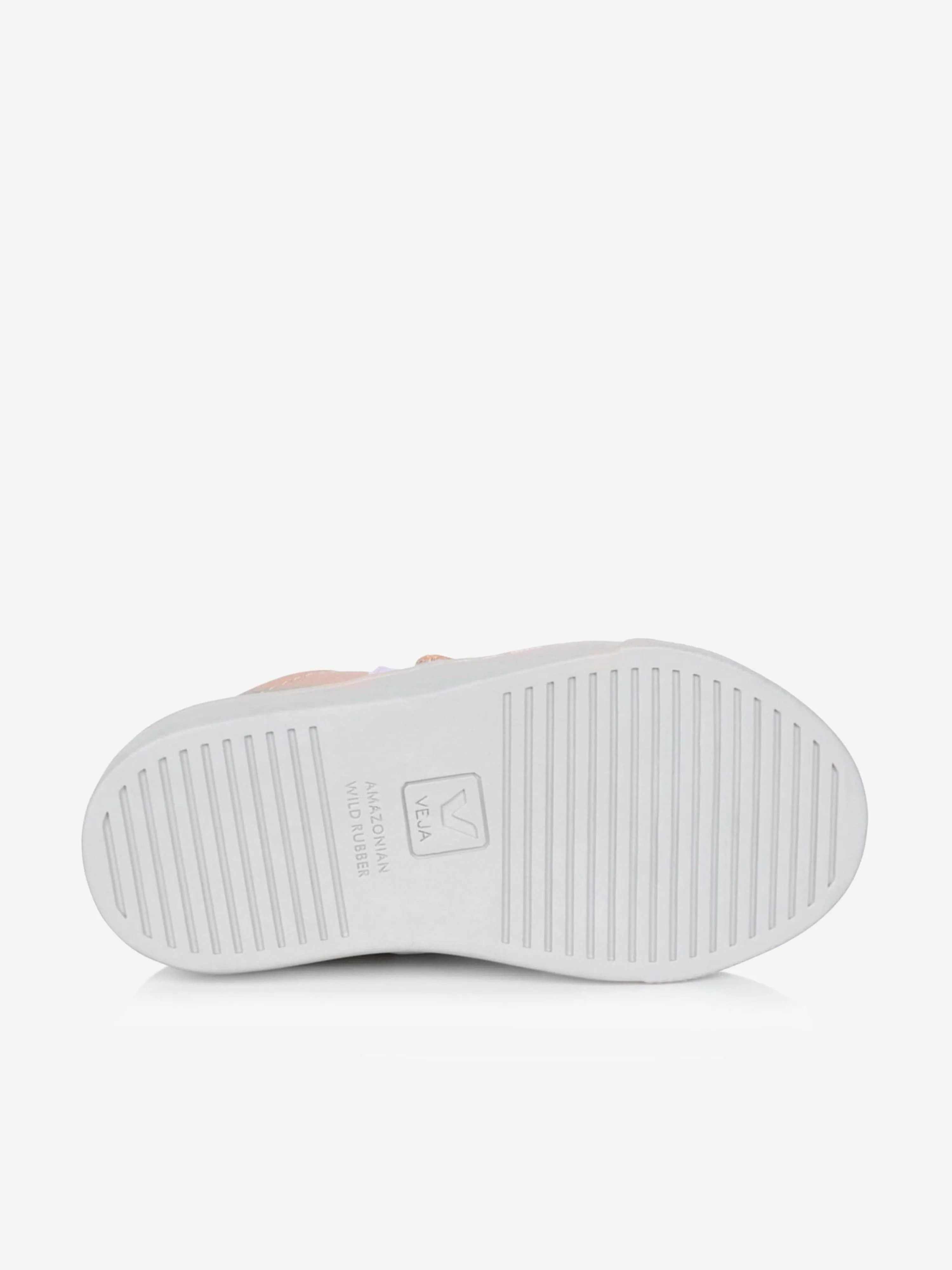 Veja Mädchenkleine Esplar Klettverschluss-Sneaker in Gold
