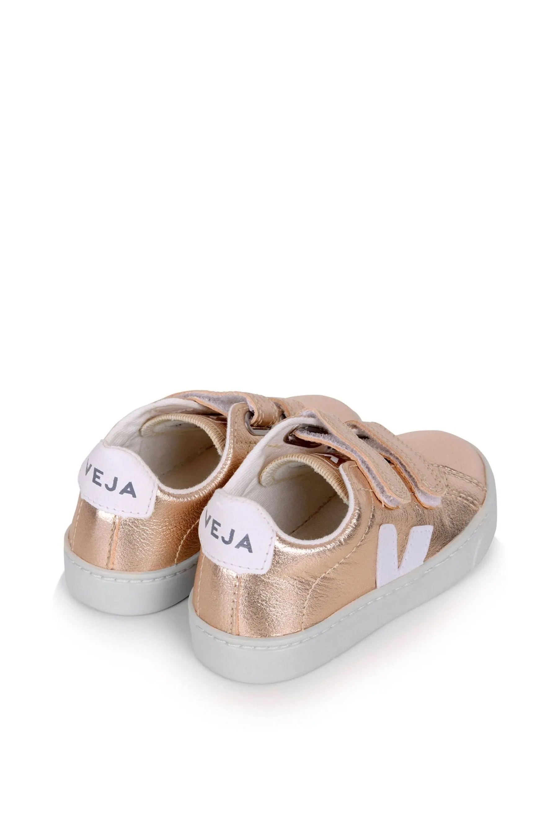 Veja Mädchenkleine Esplar Klettverschluss-Sneaker in Gold