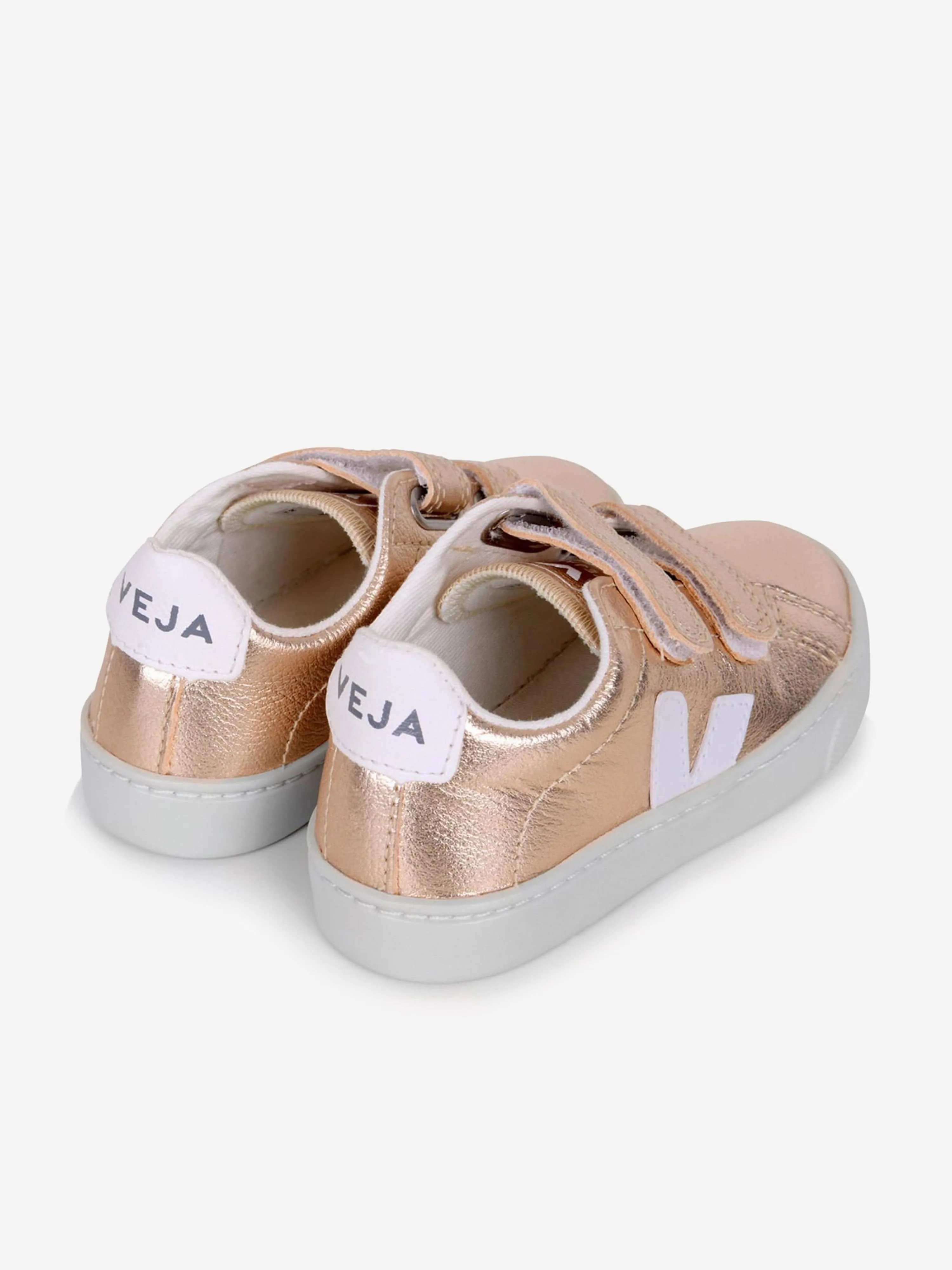 Veja Mädchenkleine Esplar Klettverschluss-Sneaker in Gold
