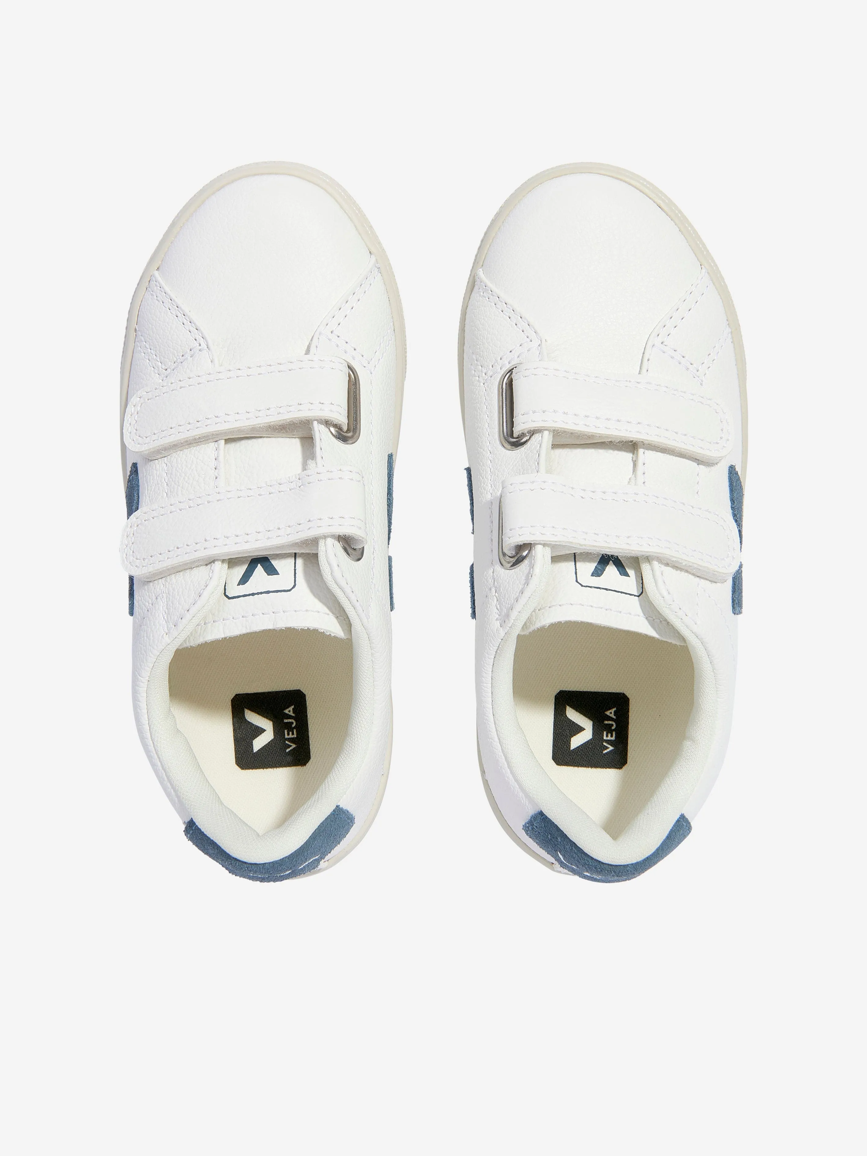 Veja Kids ChromeFree Leder Esplar Turnschuhe in Weiß