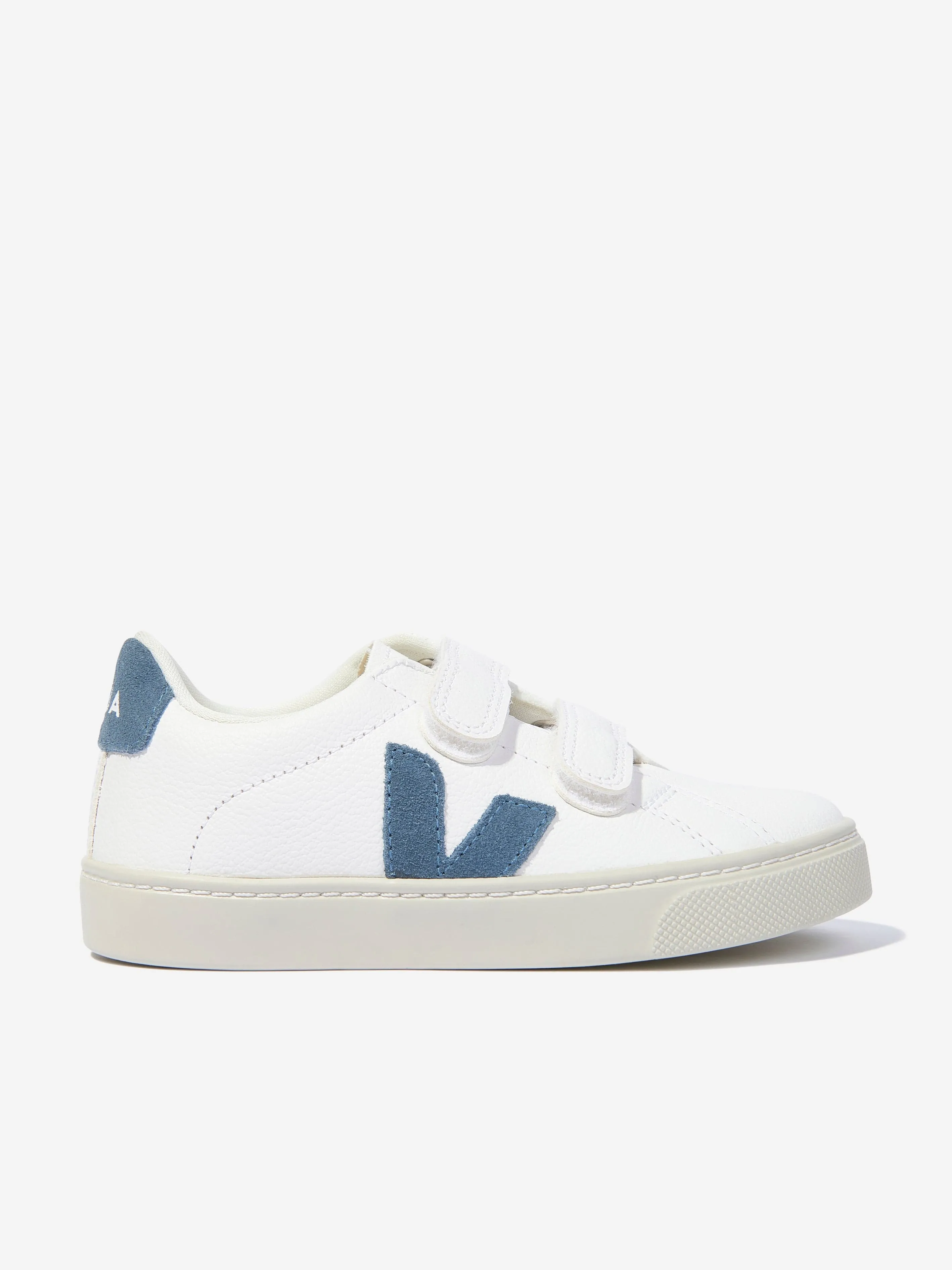 Veja Kids ChromeFree Leder Esplar Turnschuhe in Weiß