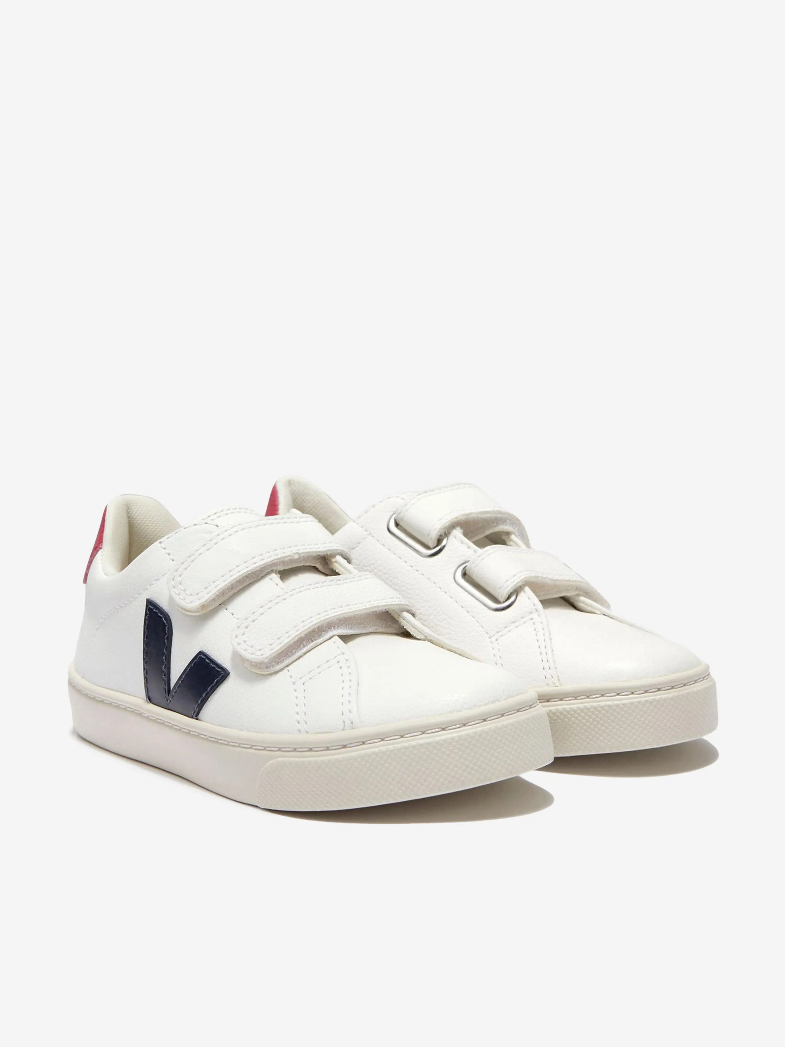 Veja Kids ChromeFree Leder Esplar Turnschuhe in Weiß